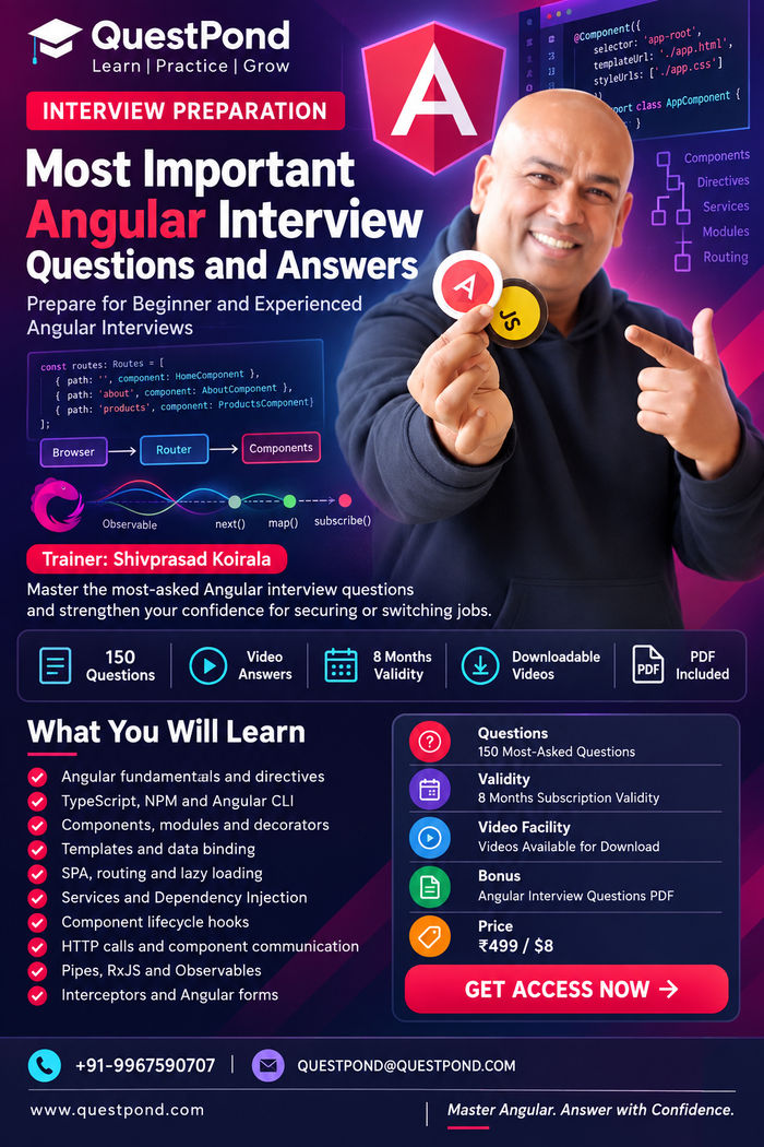 Angular interview questions with answers