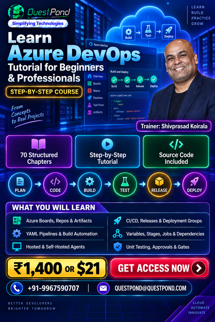 Azure DevOps Tutorial for Beginners & Professionals