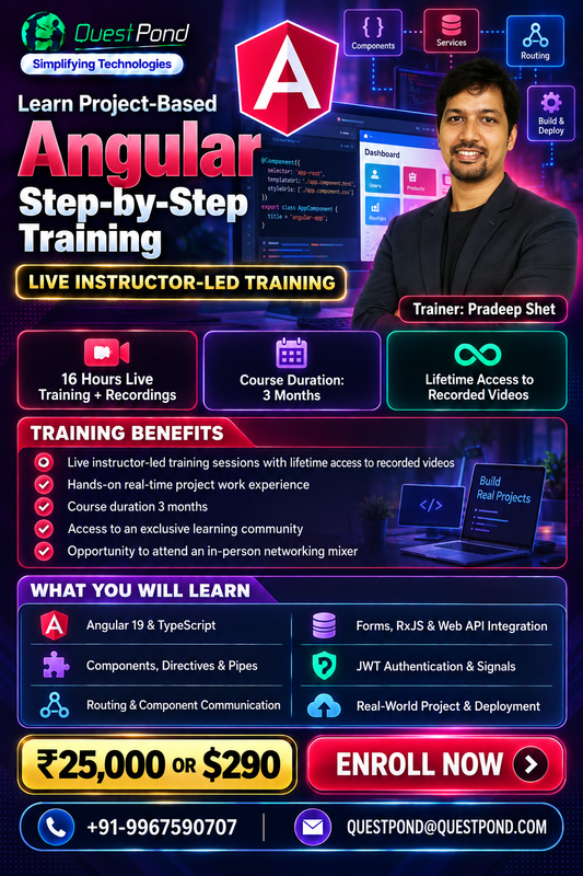 Project Based Angular Step By Step Training