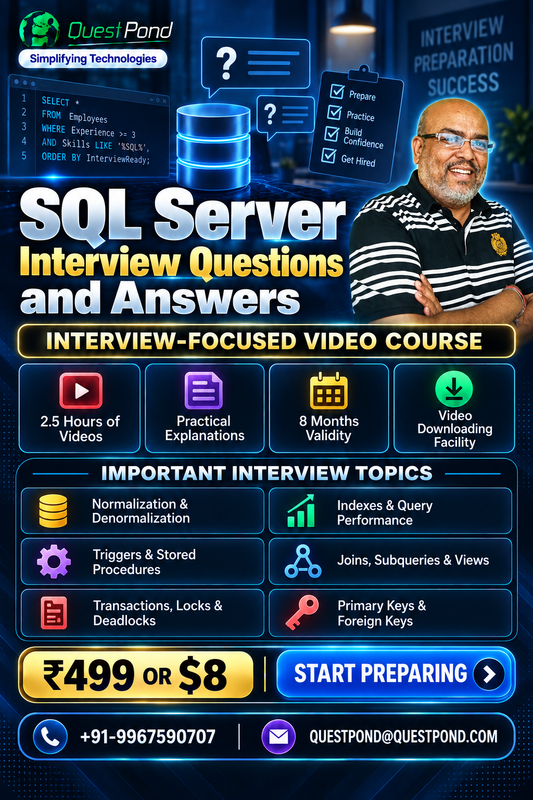 SQL Server Interview Questions and Answers