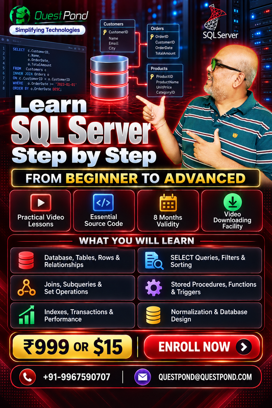 Learn SQL server step by step