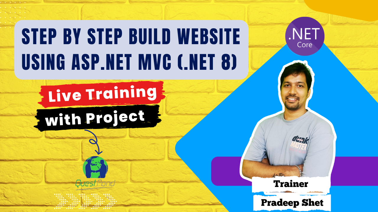 Step by Step build website using MVC Core (.NET 8)
