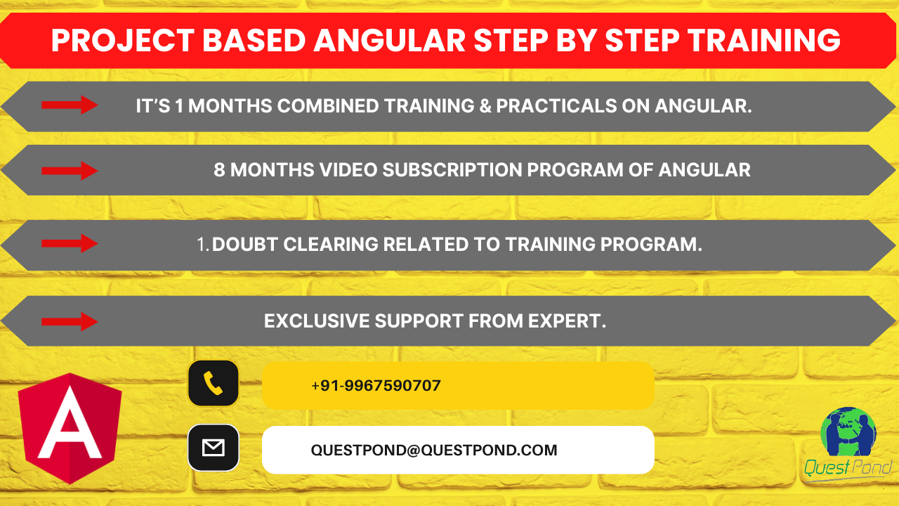 Project Based Angular Step By Step Training