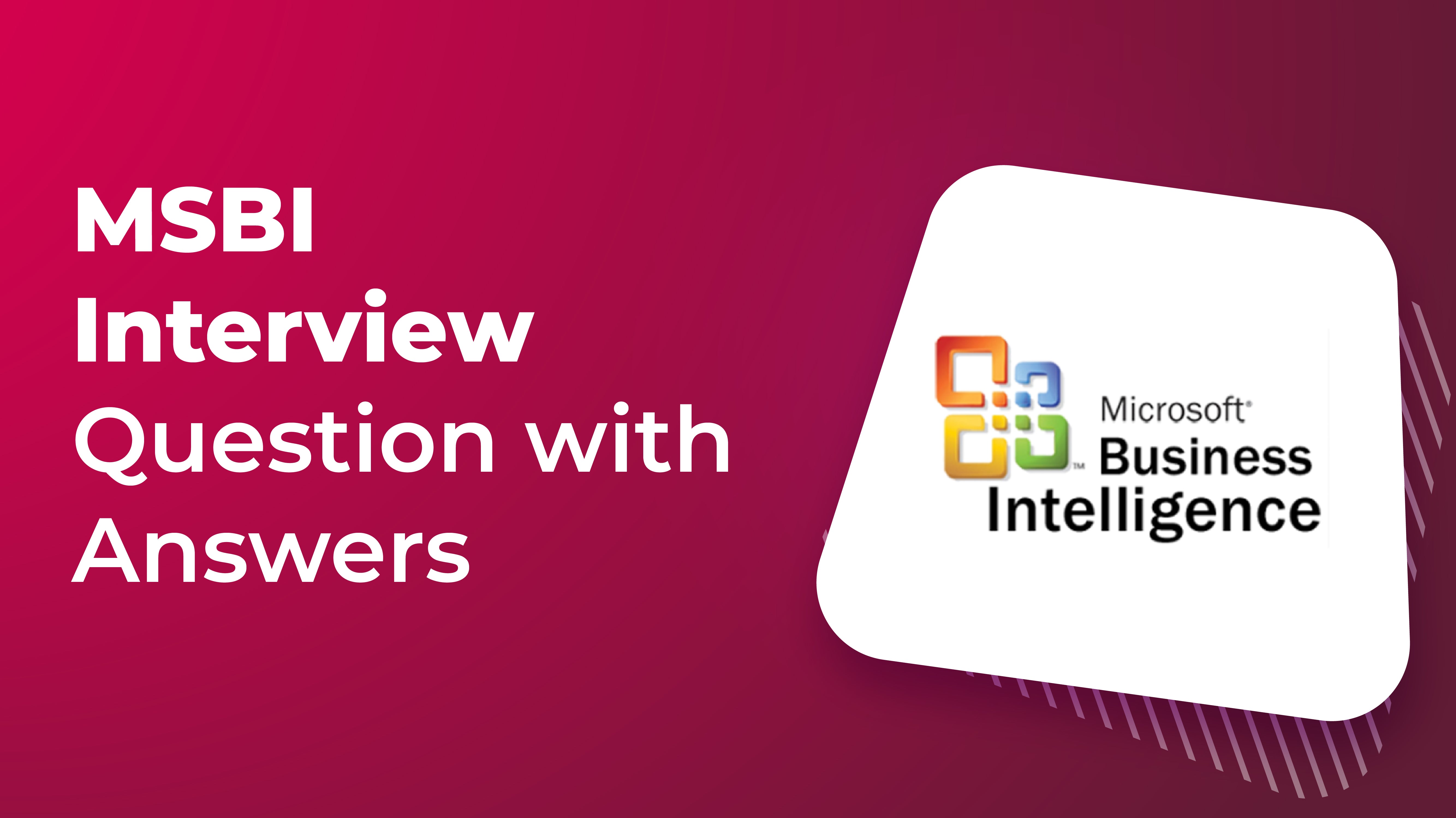 MSBI Interview Questions with Answers – Questpond Videos